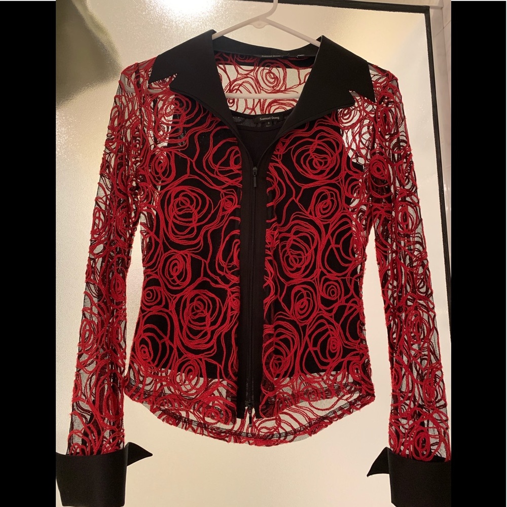 Lace jacket and camisole top